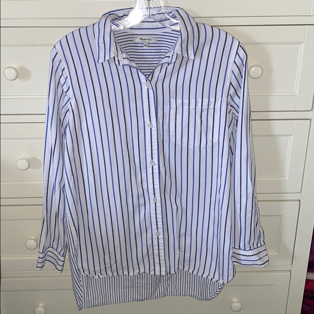 Madewell Mixed Media Button Down